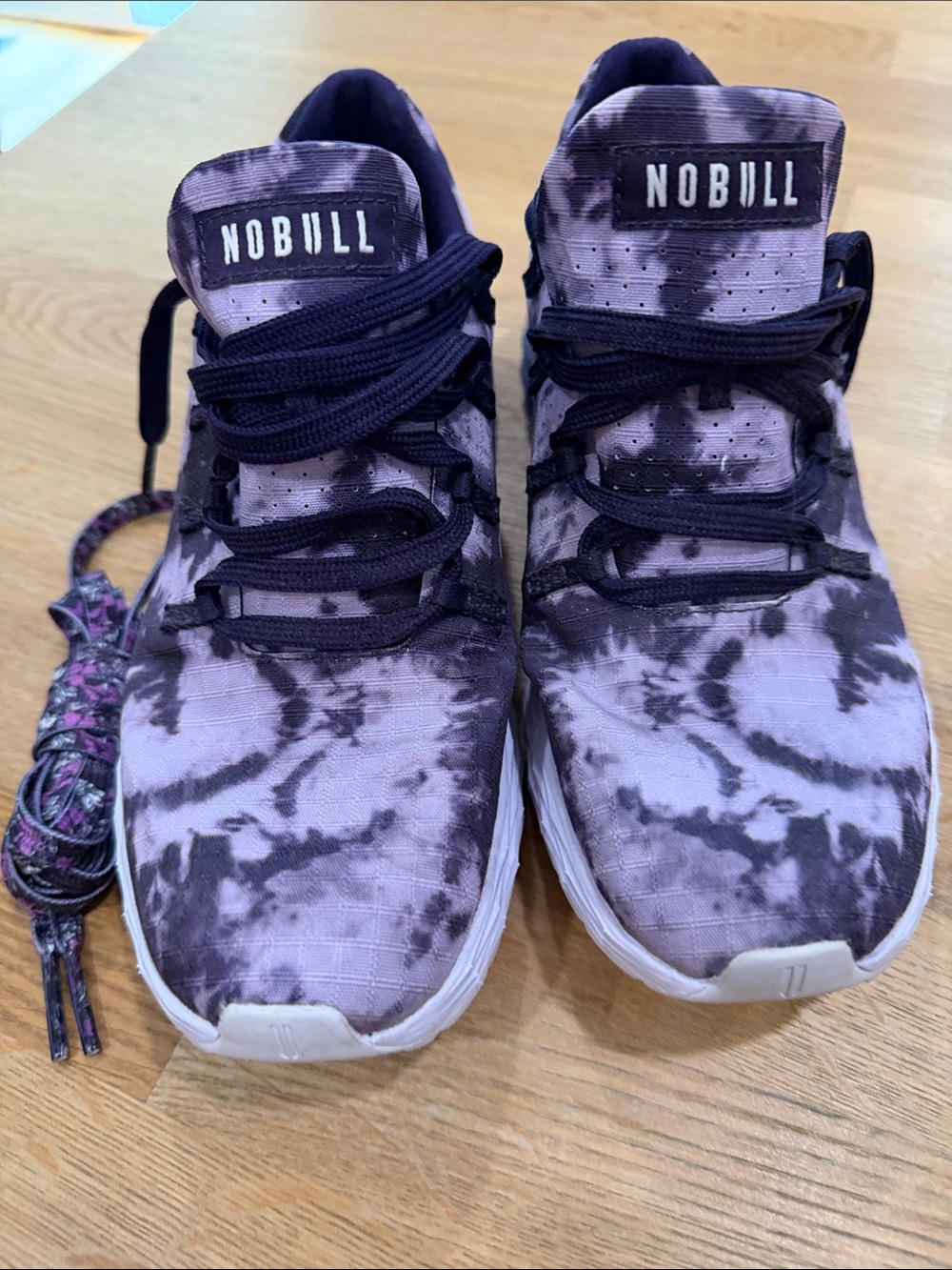 NOBULL Women's Purple Tie-Dye Training Shoes